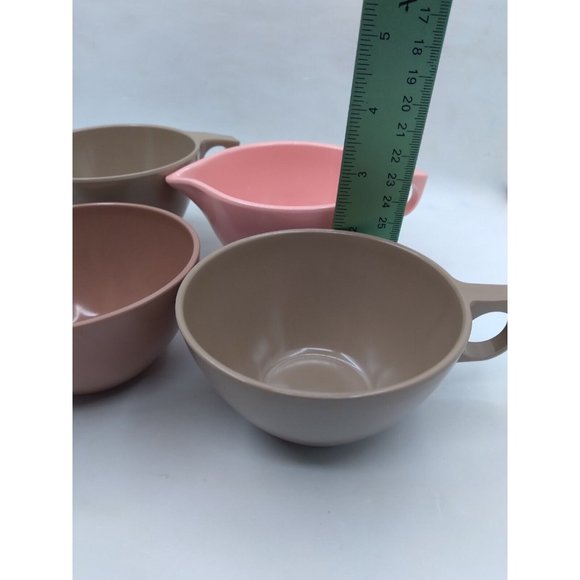 Vtg. MCM Atomic Melmac Marcrest/ Boonton 11 Melamine Cups 2 Creamers Bundle READ - Picture 5 of 16